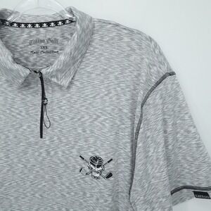 Tattoo Golf Polo Shirt Mens XXXl Heathered Gray Epic Collection Quarter Zip